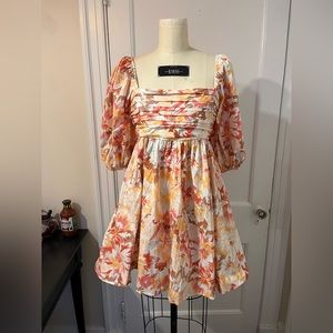 Abercrombie floral babydoll dress, size medium